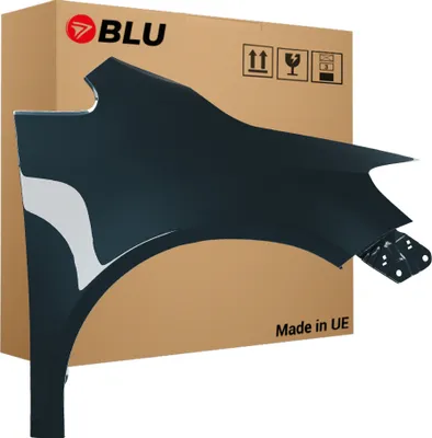 Zdjęcie produktu dla BLU Błotnik pasujący do VW Volkswagen Golf VI+ / Golf 6 PLUS LC5F Prawy Niebieski GraphitBlau | 2005-2009 | Przedni Przód | Lakierowany | Gotowy do montażu  | Stal