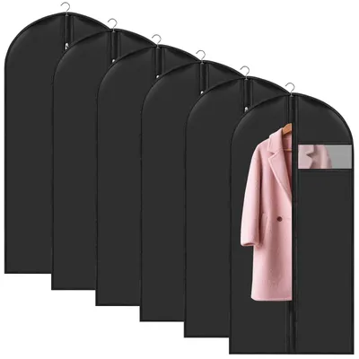 Productafbeelding van Omgoods - Pack van 6 Kledinghoezen 60 x 120 cm - Waterdicht en Stofdicht