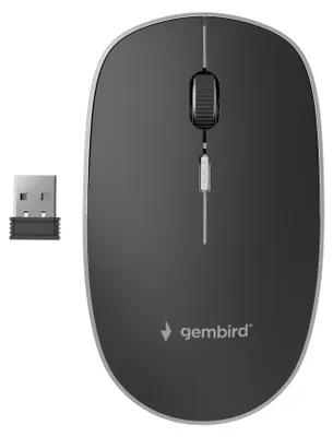 Productafbeelding van Gembird MUSW-4B-01 GEMBIRD Maus OPT WIRELESS 4 Tasten inkl. nano USB schwarz