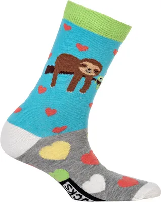 Produktbild von United Oddsocks Damen Socken, 6 Socken Pack - Strumpf, Mottomotive Sloth It! 37-42