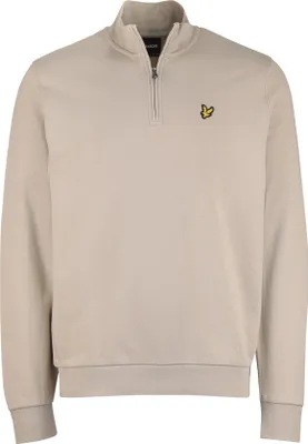 Immagine prodotto di Lyle & Scott maglione con mezza zip beige vestibilità regolare