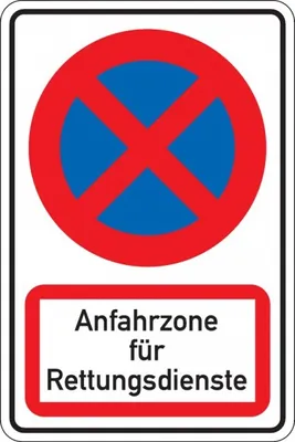 Produktbild von Dreifke® Schild I Kombischild Parkverbot - Anfahrzone für..., Aluminium RA1, ...