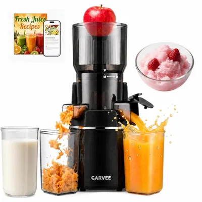 Produktbild von Entsafter 250W, 150MM Öffnung, 2,5L Entsafter für Gemüse und Obst, Entsafter Slow Juicer mit Dreifachem Filter, Leicht zu Reinige