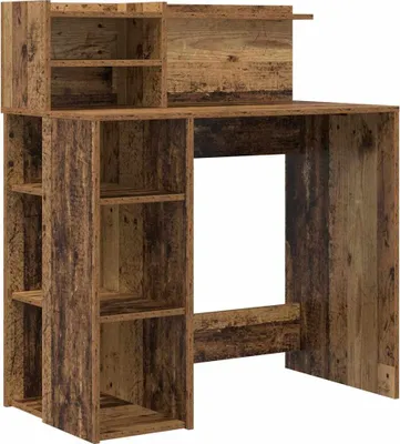 Obrázok produktu pre vidaXL Stôl s policou z regenerovaného dreva 90 x 48 x 101,5 cm materiál na báze dreva