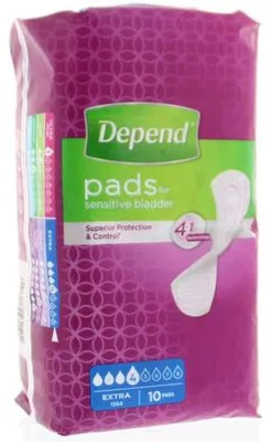 Produktbild von Depend Extra 4-in-1 (10 stuks)