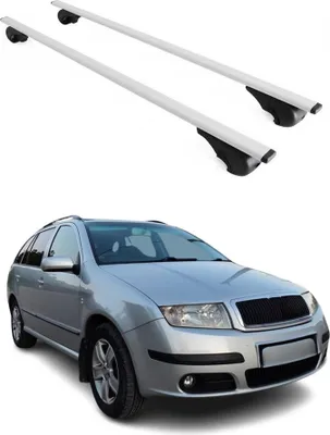 Produktbild von Dachträger Grundtäger für Skoda Fabia Praktik 2000-2007 75kg Metall Silber 2 tlg