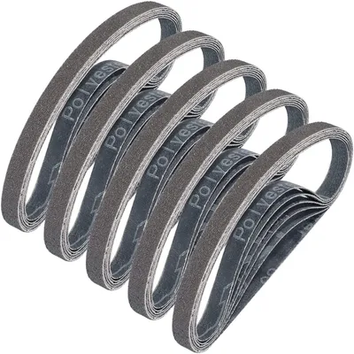 Imagen del producto de Solidchoice - Juego de 30 cintas de lija de 13 x 457 mm para trabajos en metal