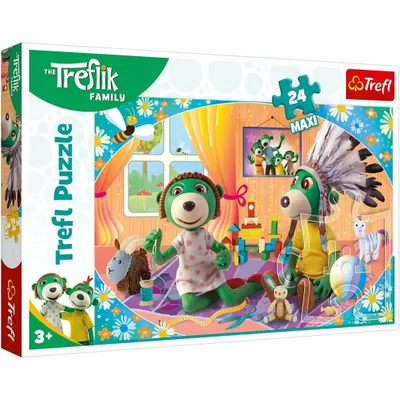 Obrázek produktu pro Puzzle Trefl 24 Maxi Treflik Familia Fericita