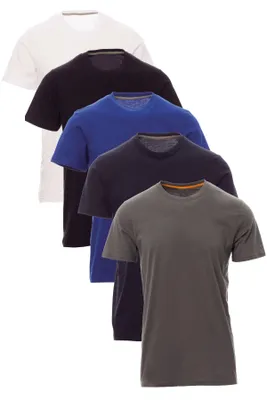 Produktbild von Mivaro Herren T-Shirt 5er Pack Basic Rundhals - Männer Tshirt 100% Baumwolle atmungsaktiv - kurzarm - Unterziehshirt - Regular Fit - bis Größe 5XL
