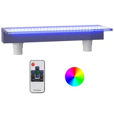 Produktbild von vidaXL Wasserfall-Element mit RGB LEDs Acryl 60 cm