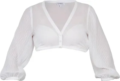 Produktbild von Dirndlbluse Nandlstadt 3/4-Arm weiß 34