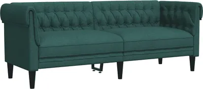 Produktbild von vidaXL Chesterfield-Sofa 3-Sitzer Dunkelgrün Stoff