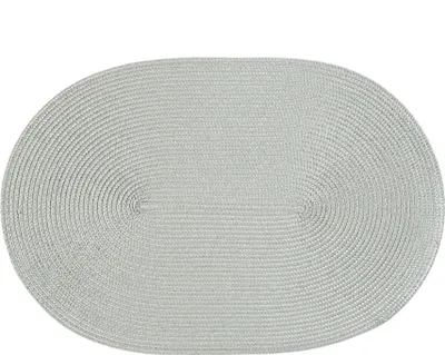 Produktbild von Tischset oval Polypro silbergrau, 6 Stück. 2004-05