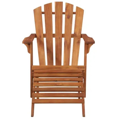 Zdjęcie produktu dla vidaXL Fotel ogrodowy Adirondack z podnóżkiem z litego drewna akacjowego