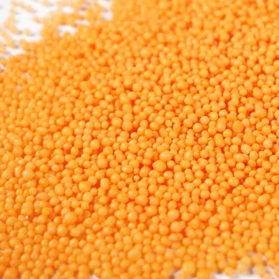 Produktbild von Streuselheld Nonpareille Orange 40g Streusel zum Dekorieren und Verzieren von Gebäck aller Art wie Torten Kuchen Keksen Zuckerstreusel