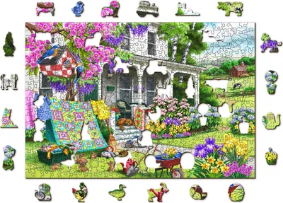 Obrázek produktu pro Puzzle Zahrada 505 dílků, dřevěné