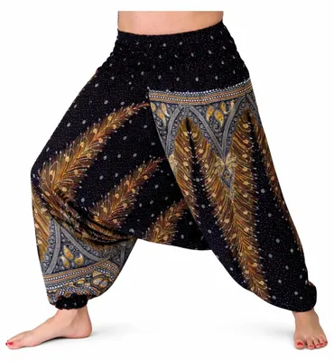 Zdjęcie produktu dla Spodnie typu "Aladdin", spodnie typu "pump", spodnie do jogi, damskie i męskie, letnie (standardowe, rozmiar A1)