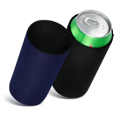Produktbild von kwmobile 2x 500ml Can Dosenkühler - für Bierdosen und andere Getränkedosen - 7 x 14 cm - Schwarz Dunkelblau