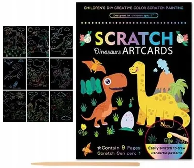 Immagine prodotto di Set creativo per bambini, con immagini di dinosauri da colorare