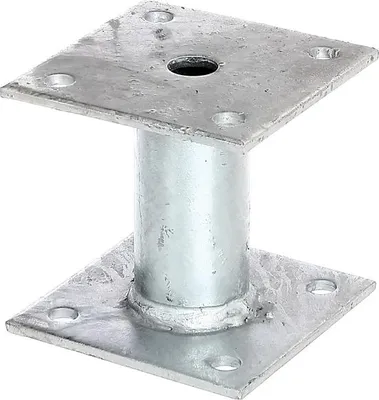 Immagine prodotto di Alberts 219802 Supporto per pali, da avvitare, zincato a caldo, 100 x 100 mm
