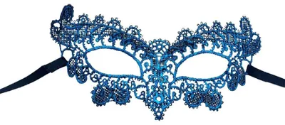 Venezianische Spitzenmaske, sexy Augenmaske, 22 x 8 cm, für Karneval & Halloween