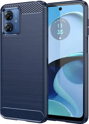 Produktbild von Motorola Moto G14 Hülle - Coverup Armor Brushed TPU Back Cover - Blau