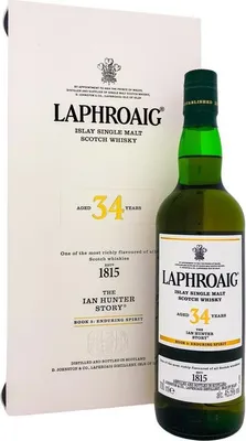 Produktbild von Laphroaig 34 Years Ian Hunter Book No. 5 + Box 700ml 45,5% Vol.