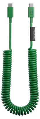Obrázek produktu pro Native Union, spirálový kabel USB-C na USB-C, 60 W, 2,4 m, řada POP, rychlé nabíjení, zelený