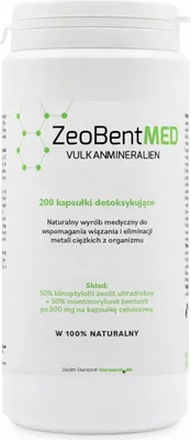 Obrázek produktu pro ZeoBent MED 200 kapslí Detoxikace ultrajemným mikronizovaným zeolitem a bentonitem