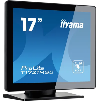 Produktbild von 17" PCAP Bezel Free Front, 10P Touch, 1280x1024, Speakers, VGA, HDMI, 250cd/m², 1000:1, 5ms, USB Interface, External Power Adapter, VESA 100, Multitouch with supported OS.