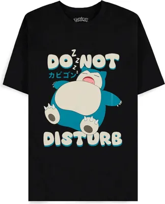Produktbild von Pokemon T-Shirt - Snorlax Do Not Disturb (schwarz) M