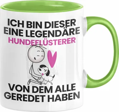 Produktbild von Hundeflüsterer Geschenk Tasse Lustige Geschenkidee Geburtstag für Hundeflüsterer Ich Bin Dieser Legendäre Hundeflüsterer Von Dem Alle Geredet Haben Kaffee-Becher (Grün)