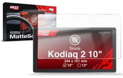 Produktbild von Matte Autodisplayfolie für Skoda Kodiaq 2 10" (2024-2026), Grizz Protector