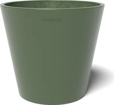 Produktbild von POTS&MORE Pflanztopf Conico 20, Durchmesser ¸ 20 cm runde Form Olivgrün Höhe 18 cm