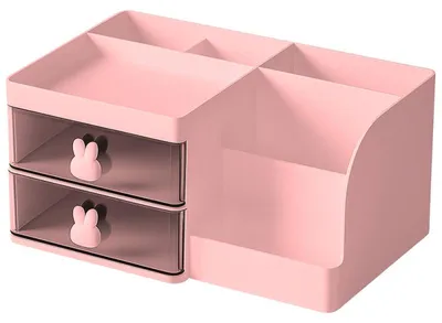 Obrázek produktu pro Verk 27645_R Stolní organizér na kosmetiku 23 x 15 x 11 cm, růžový