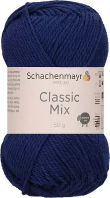 Zdjęcie produktu dla Schachenmayr Classic Mix 00050 Navy Przędza dziewiarska