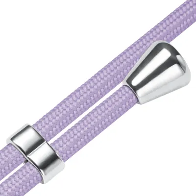 Produktbild von Handykette Backcover-Schutzhülle mit Band (Metall silberfarben) für Sony Xperia 1 V (6.5'') - violett
