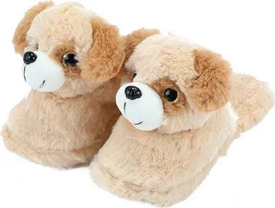Produktbild von Toi-toys Hausschuhe Plüschhund Kinder Größe 25-27 | 2 Stk
