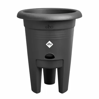 Produktbild von elho® Green Basics Erdbeertopf Living schwarz Ø 33 cm - Kunststoff