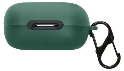 Produktbild von kwmobile Schutzhülle für Anker soundcore C30i Hülle - TPU Silikon Case für Kopfhörer Ladecase - stoßfestes Cover mit Karabiner - Dunkelgrün