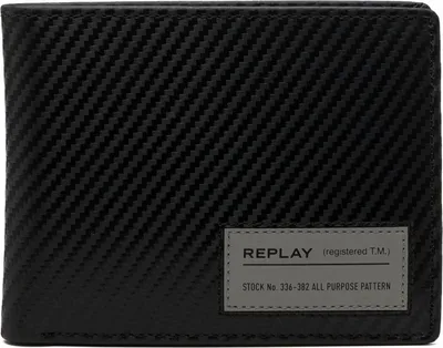 Produktbild von REPLAY Leder Geldbörse Wallet Black schwarz