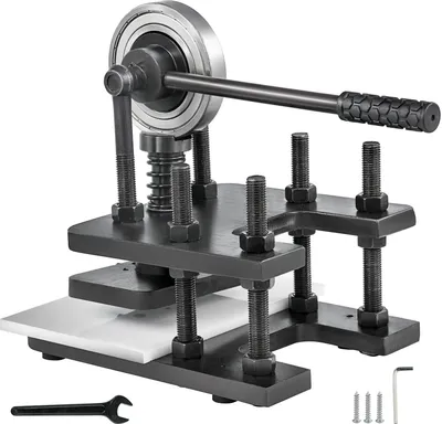Obrázek produktu pro VEVOR Stroj na ražení kůže 18X12cm Ruční stroj na ražení kůže Studený tah ocelový stroj na řezání kůže Stroj na řezání kůže pro koženou tkaninu Papírová fólie