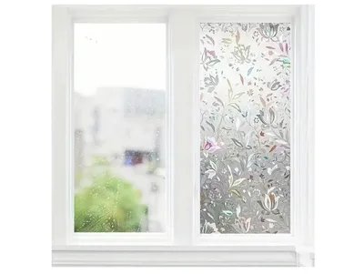 Produktbild von Fensterfolie Selbstklebende Fensterfolie Für Glasfenster 45X200Cm Blume