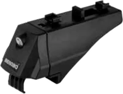 Image de Menabo Alfa Pince Pour Barres De Toit De Voiture Avec Rails Intégrés/Relevés Argent Argent One Size