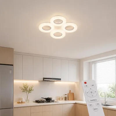 Produktbild von Deckenventilator LED Beleuchtung Lichtfarbe einstellbar Weiß mit Fernbedienung CXY-300