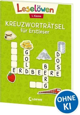 Immagine prodotto di Leselöwen Kreuzworträtsel für Erstleser - 1. Klasse (Hellgrün)