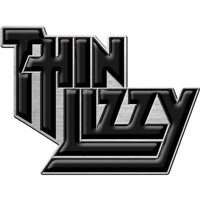 Image de Thin Lizzy - Logo - Badge - Émail, Métal RO4501 (Taille unique) (Noir/Gris)