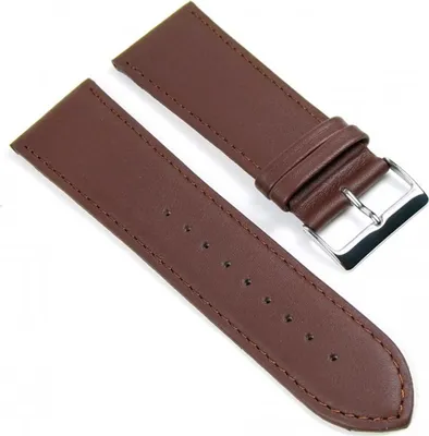 Produktbild von Beach Uhrenarmband Ersatzband Kalbslederband 26mm Braun 19254S
