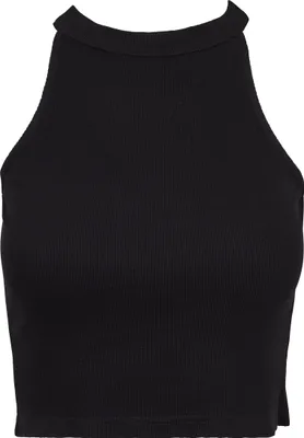 Obrázok produktu pre Urban Classics Dámske tričko s rebrovaným rolákom Black-XS