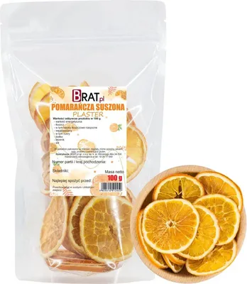 Obrázek produktu pro Sušený plátek pomeranče, 100 g